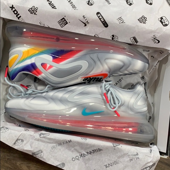 NIKE AIR MAX 720 Wolf Grey/Teal Nebula - Picture 6 of 16